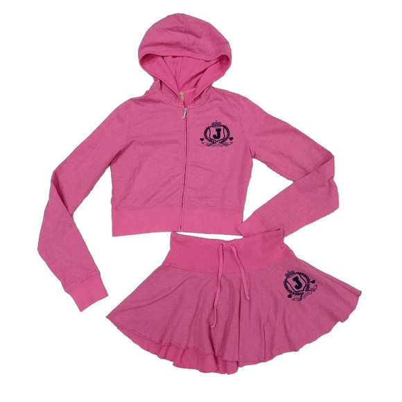 Vintage Juicy Couture Tracksuit Matching Set Large Small Jacket